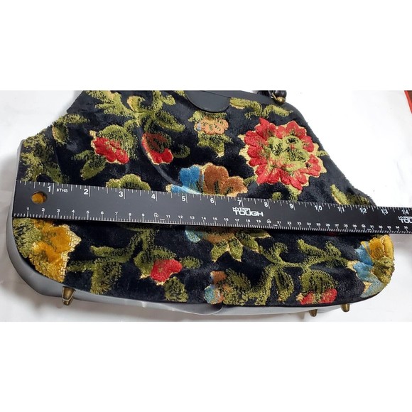 Tapestry Purse Unmarked Floral Design - Picture 8 of 16